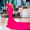 Africain Nigeria Plus taille Aso Ebi Robes de bal pour femmes noires robes de soirée sirène hors de l'épaule satin perle robe formelle gala robes de fiançailles