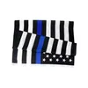 Banner Flags Thin Blue Line Flag American Police 3X5Ft Usa General Election Country For Trump Fans Drop Delivery Home Garden Festive Dhuz4