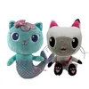 23-25 cm Gabby Dollhouse P Giocattolo Stagione dei cartoni animati Animali di peluche Sirena Gatto Pie Bambole per bambini Regali di compleanno di Natale 220121 Drop Deli Dhofn