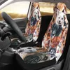 Housses de siège de voiture pour chiens, impression personnalisée, accessoires de protection avant universels, ensemble de coussins