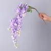 Hurtownia sztuczna jedwabna Wisteria Flower 5 widelca 110 cm Dziewięć kolorów do wyboru wiszącego winorośli 2024304