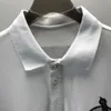 2NEW Fashion London England Polos koszule męskie Projektanci koszule polo High Street Haftowanie drukowania T Shirt Men Summer Cotton Casual T-Shirtsq219