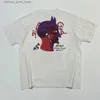 メンズTシャツメンズTシャツ最高品質の聖23SSスペースゴッドティーオスの女性ヴィンテージフィットTシャツTシャツレトロプリントコットンTシャツQ2403044