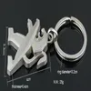 5PCS LOT 3D Hollow Series Logo samochodu łańcuch klawiszy kluczyek klawisza klawisza klawisza FOB dla Peugeot 207 206 308 3008 408 508269p