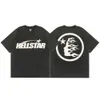 Hellstar Designer T-shirt dit chantant lavé à la main gris Heavy Craft unisexe à manches courtes haut High Street mode rétro femmes vgt