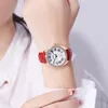 Wristwatches SKMEI Women's Luxury Quartz Ladies Wristwatch Simple Genuine Leather Strap Waterproof Women Watches Date Relogio Feminino