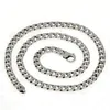 100% solide S925 argent sterling Miami chaînes cubaines collier pour hommes femmes bijoux fins serrure 7mm 50 55 60CM chaîne de fermoir de réservoir X050309h