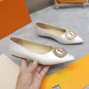 Diseñador Vintage Sandalia plana Compruebe Diapositivas Sandalias Zapatos casuales Sandalias con punta estrecha para mujer Zapato de vestir Sandalias de cristal de moda Tamaño de correa lateral 35-41