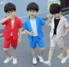 소년 여름 정장 정장 Blazershorts 2pcs 의류 세트 신사 어린이 웨딩 드레스 Enfant Garcon Mariage Party Wear 2583 Q25262037