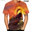Mannen T-shirts Nieuwe Zomer 3d Print T-shirt Mode Trend Animal Scorpion Streetwear Gedrukte T-shirts L240304