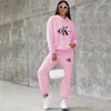 PLUSIZE Womens Dress Fashion Women Hoodies Pants Set Casual Tracksuits Plus Size Sports Clothing Set 240220