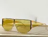 Gafas de sol de piloto de plano Top plano Escudo 0093 Gold Metal/Dark Grey Men Women Shades Lunettes de Soleil Gafas de lujo Occhiali Da Sole UV400 Eyewear