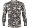 NOWOŚĆ Outdoor Quick Dry T Shirt Men Taktyczne Kamuflaż Długie rękaw okrągły szyja sportowa armia Tshirt Camo Funny 3d Tshirt12136472