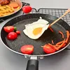 Pannor Maifan Stone Pan Halberd Pot Mini Cooker Non Stick Fry Non-Stick för Steak Handheld