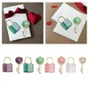 Pendant Necklaces Couple Key Necklace Set Matching Couples Stylish Versatile Simple Stone Lock Heart Shaped For Birthday