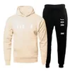 Novo designer quente dos homens agasalho moletom calças terno marca de luxo carta impressão com capuz e moletom duas peças conjunto masculino feminino dunks sweatsuit.