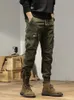 Multi-Pockets Spring Summer Cargo Pants Men Streetwear Zipper Leg Skinny Work Joggers Cotton Casual Tactical Trousers 240304