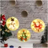 Juldekorationer S 6 Style Xmas Led Hanging Light Festival Pendant Lights Party Ornament Wall Decor Lamp Decorative Drop Delive DHMPE