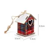 Christmas Decorations Red Wooden House Pendant Small Ornament Tree Ornaments 926 Drop Delivery Home Garden Festive Party Supplies Dhwpe