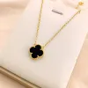 2024 new Designer Necklace 18K Gold Plated Necklaces Luxury Flowers Four-leaf Clover Cleef Fashional Pendant Necklace Wedding Party Jewelry