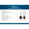 JewelryPalace Large 7ct Genuine Smoky Quartz 925 Sterling Silver Dangle Drop Earrings for Women Statement Gemstone Earings 240226