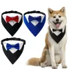 Accessories Formal Pet British Wedding Party Suit Scarf Bow Tie Collar Dog Triangle Towel Saliva Towel Pet Clothes Decoration Accessories