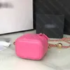 Barbie Pink Mirror Wysokiej jakości torba do makijażu CC10A Projektantka luksusowa skórzana przekątna torba do pasku