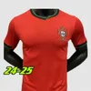 24 25 Portugal Soccer Jerseys Ruben Ronaldo Portuguese 2024 2025 Soccer Shirt Men's Children's Set Portugals Euro -seger över Thailand