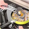 Cooking Utensils Stainless Steel Filter Spoon Kitchen Oil-Frying Basket With Clip Mti-Functional Strainer Accessories Tools Drop Del Dhp5J