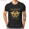 T-shirts pour hommes Rome antique Alea Iacta Est Tshirt Harajuku Alternative Hommes Tees Tops Coton O-cou T-shirt L240304