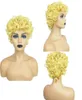 Perruque synthétique Blonde bouclée, perruques de Simulation de cheveux humains, postiches pour femmes noires et blanches, Pelucas bordeaux K452667509