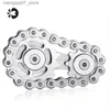Beyblades Metal Fusion Sprocket Flywheel Fingertip Gyro Metal Bike Chains EDC Fidget Spinner Toy Stress Removal Toys For Kids and Adults L240304
