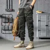Pantalon pour hommes CAAYU Joggers Cargo Mens Casual Hip Hop Y2K Multi-Pocket Pantalon Pantalon de survêtement Streetwear Techwear Tactique Kaki