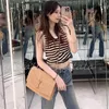 Vrouw Straw schoudertassen Designer Strand Crossbody Kettingzak Kleine flappen Fashion Crochet Cross Body Gold Letter 2024