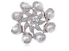 Broscher silver ton kristall strass faux pärla blomma virvel krans mode stift brosch