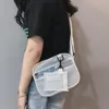 Abendtaschen Damen PVC Jelly Transparent Mini Umhängetasche Mädchen Reißverschluss Messenger Handtasche