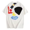 T-shirt Plus da uomo Polo Girocollo ricamato e stampato abbigliamento estivo in stile polare con t-shirt da strada in puro cotone 222r