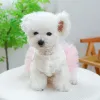 Dresses Thick Warm Halloween Costume Dog Harness Dress For Puppy York Female Girl Pink Winter Pet Clothing Outfit Poodle Xs Xl Cat Coat