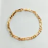 Cadena de eslabones 16 cm Pulseras de oro para bebés Enlace Pulsera para niños Bebe Regalo para niños pequeños Joyería para niños Pulseras Bracciali Brazalete Braclet B0810261F