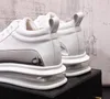 Beyaz Hafif Klasik Hava Yastık Spor Ayakkabı Tasarımcı Erkekler İş Spor Elbise Düğün Ayakkabı Moda Dantel Yukarı