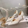 Summer Sacaria Dress Wedding Shoes Women's pearl high heels Pearl-Embellished Satin Platform Sandals Elegant Women White Bride Pearls High Heels Ladies Pumps