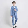 Костюмы для мальчиков формальный свадебный костюм Kidsplaid Blazer Set Set Day Day Photography Suit