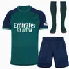 arsenal Kit Kit   Conjuntos de Adultos 2022 2023 Jerseys de futebol do goleiro #32 Ramsdale #1 Leno Meninos Ter