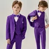 Abito principe bambini verdi jakcet giubbot pantaloni a bowtie per pianoforte abito da festa cerimonia cerimonia per matrimoni Camera abito per bambini costume