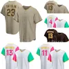 23 Tatis Jr.13 Machado 11 Baseballtröjor Darvish 2 Bogaerts 9 Cronenworth 4 Snell 22 Soto Yakuda Lokal Cool Base Jersey Dhgate Discount Design Wear