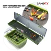 Accessoires Samsfx Carp Fishing Tackle Boîte à cheveux rigide Rire planche de plate-forme de plate-forme de plate-forme de carré