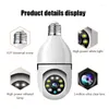 Kamera żarówka 2.4G WIFI Nadzór 1MP Cam Nocna wizja Pełna kolor Automatyczny monitor bezpieczeństwa wideo ludzkiego śledzenia