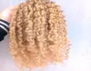 Nouvelle arrivée brésilienne humaine vierge Remy Extensions de cheveux bouclés blond foncé 27 couleur trame de cheveux 23 paquets pour pleine tête 5071947