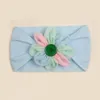 Acessórios de cabelo doces cores flor hairband broadside headband crianças meninas boutique elástico proteger turbante headwear