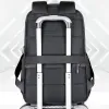 Ryggsäck flera fickor resväska för kvinnor män stor kapacitet affärsvattentät ryggsäck med USB -laddningsport 17 tum bärbar dator ryggsäck